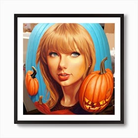 Taylor Swift Pumpkin 3 Art Print