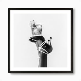 Fashionable Drink - Square Art Print