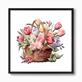 Tulip Essence Botanical Art Art Print