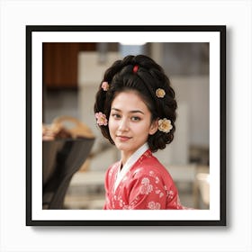 Korean Woman Art Print