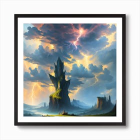 Lightning Storm Art Print