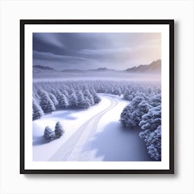 Winter Landscape 59 Art Print