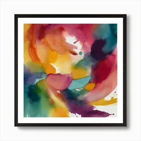 Abstract Watercolor Painting 2 Art Print