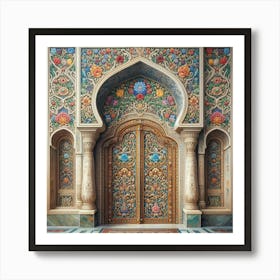 Islamic Door Art Print