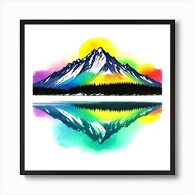 Rainbow Mountains 6 Art Print