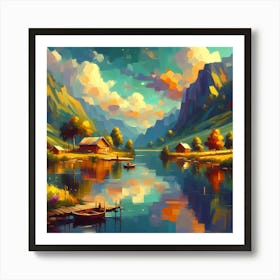 Landscape Painting 205 Art Print