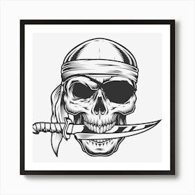 Pirate Skull Art Print