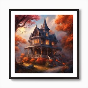 Haunted House 3 Art Print