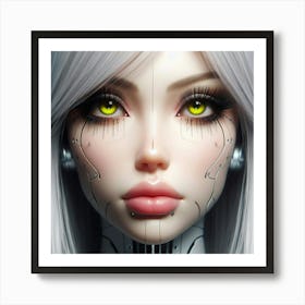 Robot Girl 8 Art Print