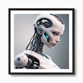 Robot Woman 33 Art Print