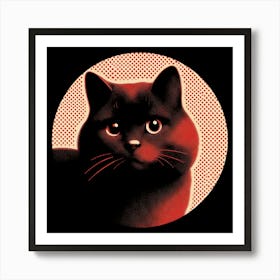 Black Cat Art Print