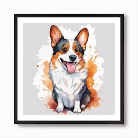 Corgi Dog Art Print