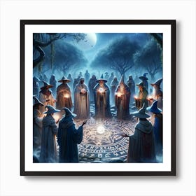 Wizard Gathering 2 Art Print