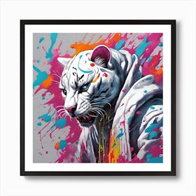 White Tiger 3 Art Print