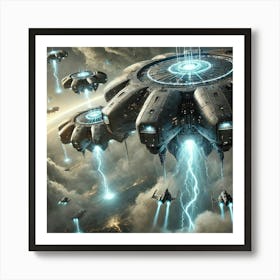 Nimbus Patrol Cruisers Recon Systems Art Print