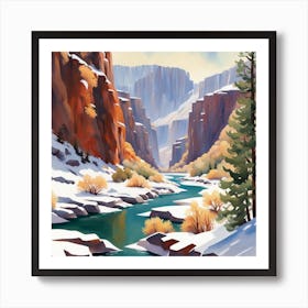 Grand Canyon Winter Art Print