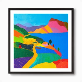 Abstract Travel Collection Lake Titicaca Bolivia Peru 1 Art Print