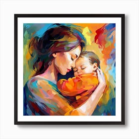 Mother And Child 28 Art Print