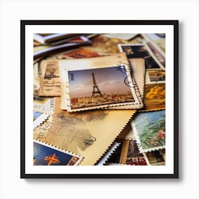 Postage Stamps 17 Art Print