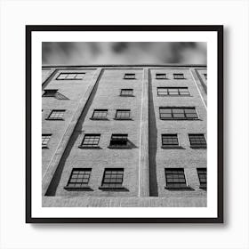 what is now bw square Art Print