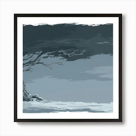 Tree In The Snow Art Print