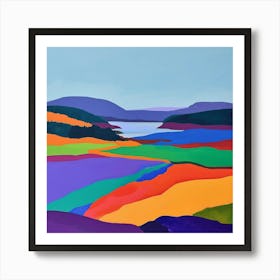 Colourful Abstract Acadia National Park Usa 3 Art Print