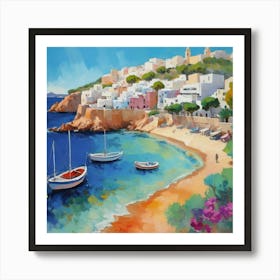 Ibiza Spain 6 Fauvist Painting Art Print 1 Art Print