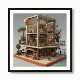 Leonardo Vision Xl Art Hub Fair 3d 2 (2) Art Print