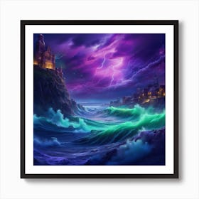 Stormy Sea 1 Art Print