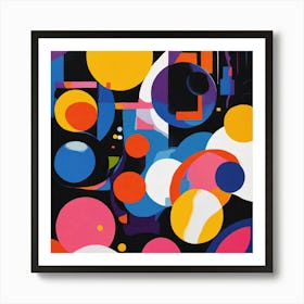 Abstract Circles Art Print