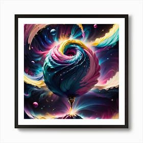 Psychedelic Swirl Art Print