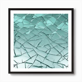 Broken Glass Background 5 Art Print
