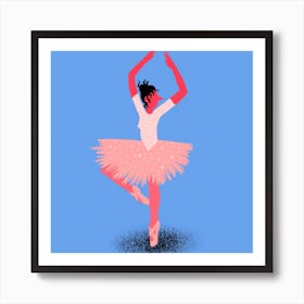 Ballerina Square Art Print