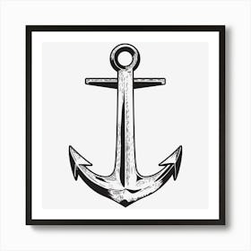 Anchor Sea Nautical Symbol Logo Art Print