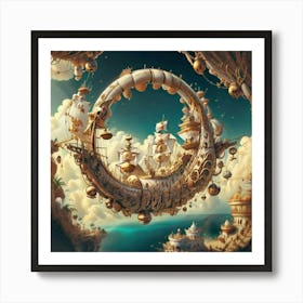 Ship In The Sky Art Print