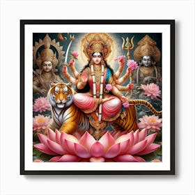 Mata Durga Art Print