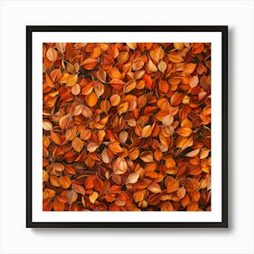 Autumn Leaves Background 1 Art Print