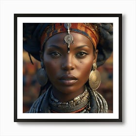 African Beauty 4 Art Print