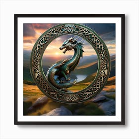 Celtic Dragon 1 Art Print