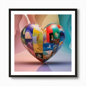 Heart Of Art Art Print