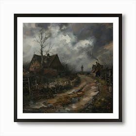 'The Stormy Road' Art Print