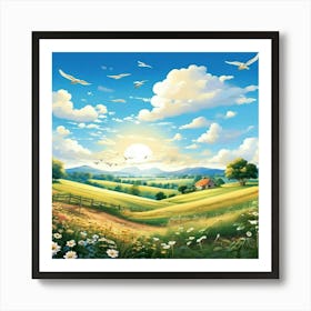 Landscape Painting 1 Art Print