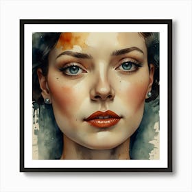 Portrait Of A Woman 59 Art Print