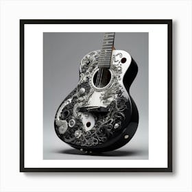 Yin and Yang in Guitar Harmony 11 Art Print