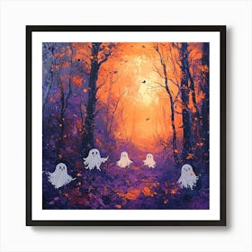 Ghosts In The Woods Art Print