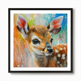 Fawn painting 8 Art Print