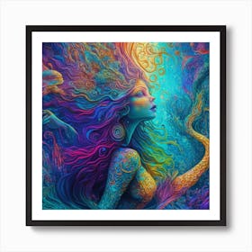 Mermaid 6 Art Print