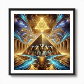 The Magic of the Pyramids: Unlocking Egypt's Mystical Legacy Art Print