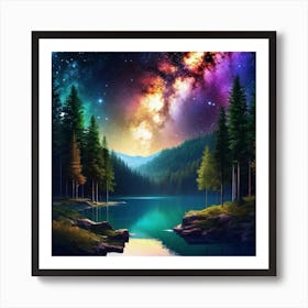 Galaxy Night Sky 1 Art Print