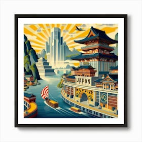 Japanese Travel Poster Art Print